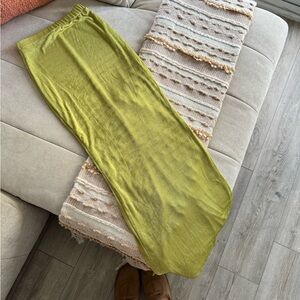 Peppermayo Olive Green Maxi Skirt